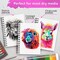 3 Pieces 5.5X8.5” Premium Sketch Book Set, Pack of 3 (300 Sheets), 68lb (100g/m2), Spiral Bound, Acid-Free Drawing Paper, Perfect for Most Dry Media